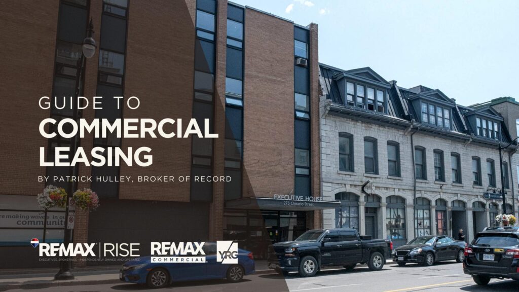 Commercial buildings in downtown Kingston Ontario representing commercial leasing opportunities